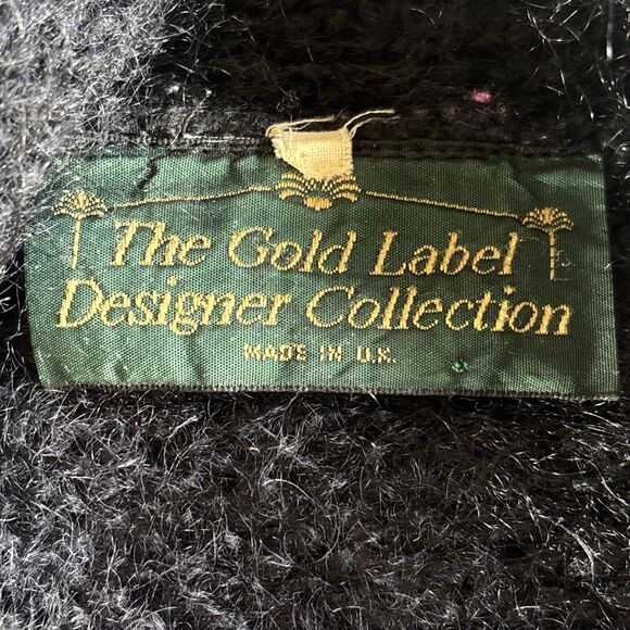 The Gold Label Designer Collection Mohair Vintage 1980 Unisex Cardigan Size L - Picture 2 of 12